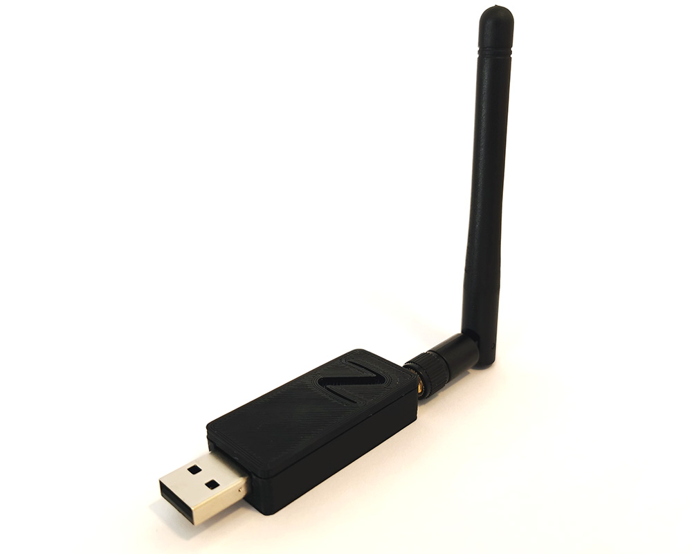 CC2531 ZigBee USB-Stick mit externer Antenne in einem stabilen Gehäuse